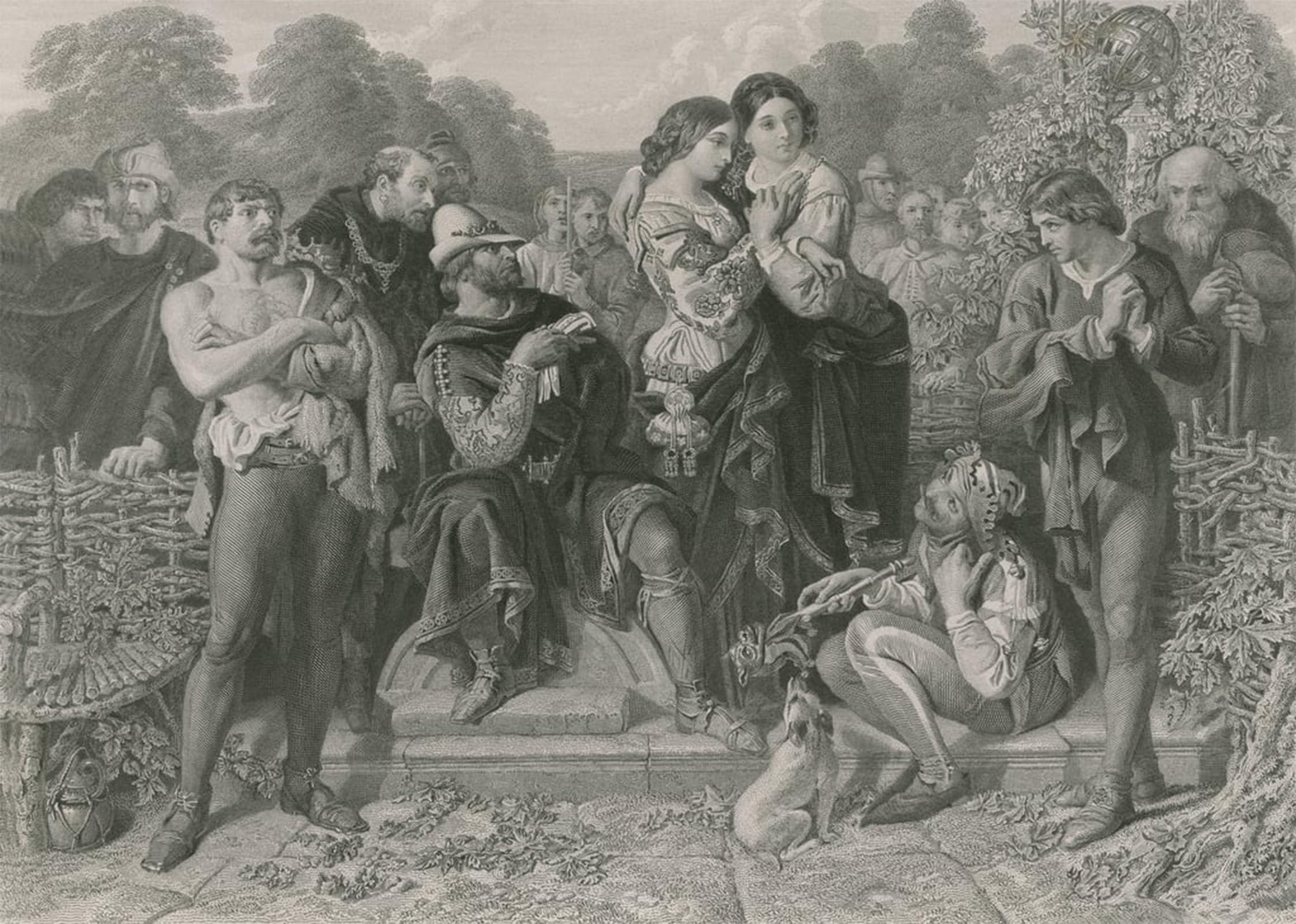 Impression prints toile Orlando Daniel Maclise idée cadeau décoration salon