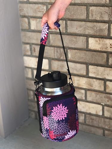 Miniatura 4 de Koverz - Portabidones de neopreno para botellas de agua, 4 tamaños, tamaño L, 24 - 30 oz. liq. XL 32 - 40oz. liq., medio galón 64 oz. liq., un galón