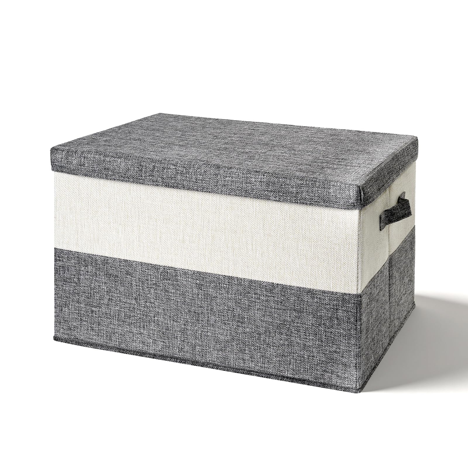 [Neurix] 収納ボックス 大容量 収納ケース 折りたたみ 蓋付き 取っ手付き 布製 衣類収納 衣装ケース おしゃれ 防塵 強い耐荷重 厚手 多機能 小物収納 布団収納 組立簡単 家庭用 オフィス 車用 複数サイズ (XL/50*35*31/1個)