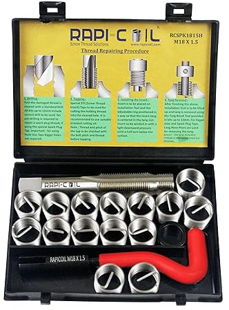 RAPI-COIL Thread Repair Kit SPARK PLUG (M18 x 1.5)