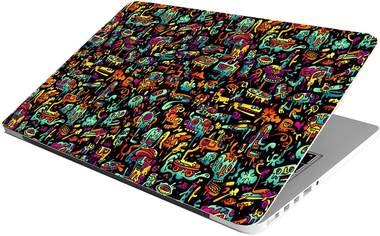 ANCIARY Laptop Skin Stickers HD Quality Sticker for Laptops Upto 15.6" Compatible with Apple/Dell/HP/Lenovo/Acer/Asus/Sony (Dustproof|Waterproof|Scratchproof|Reusable) - Doodle