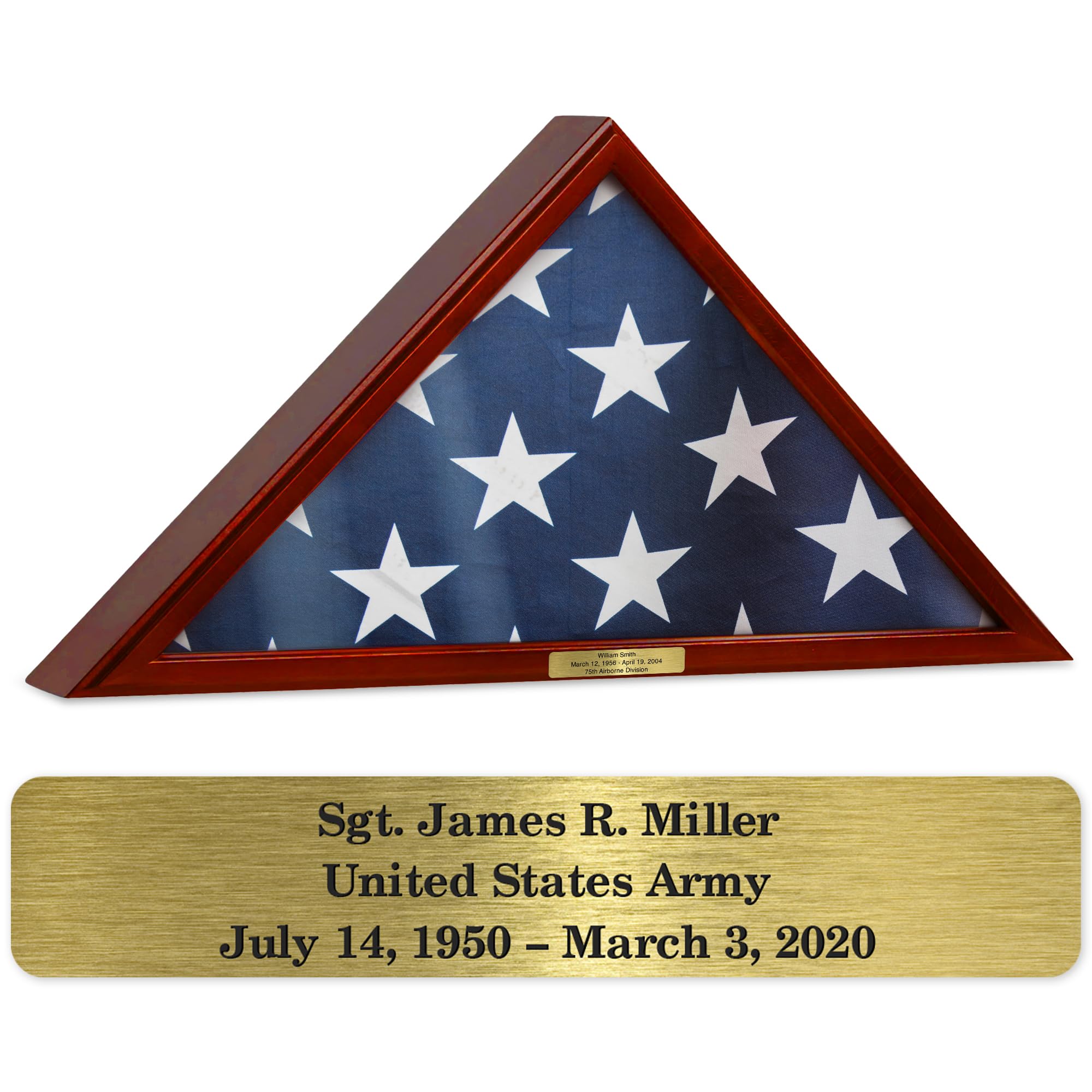 Amazon.com: Custom Flag Case Engraved Name Plate, Personalized