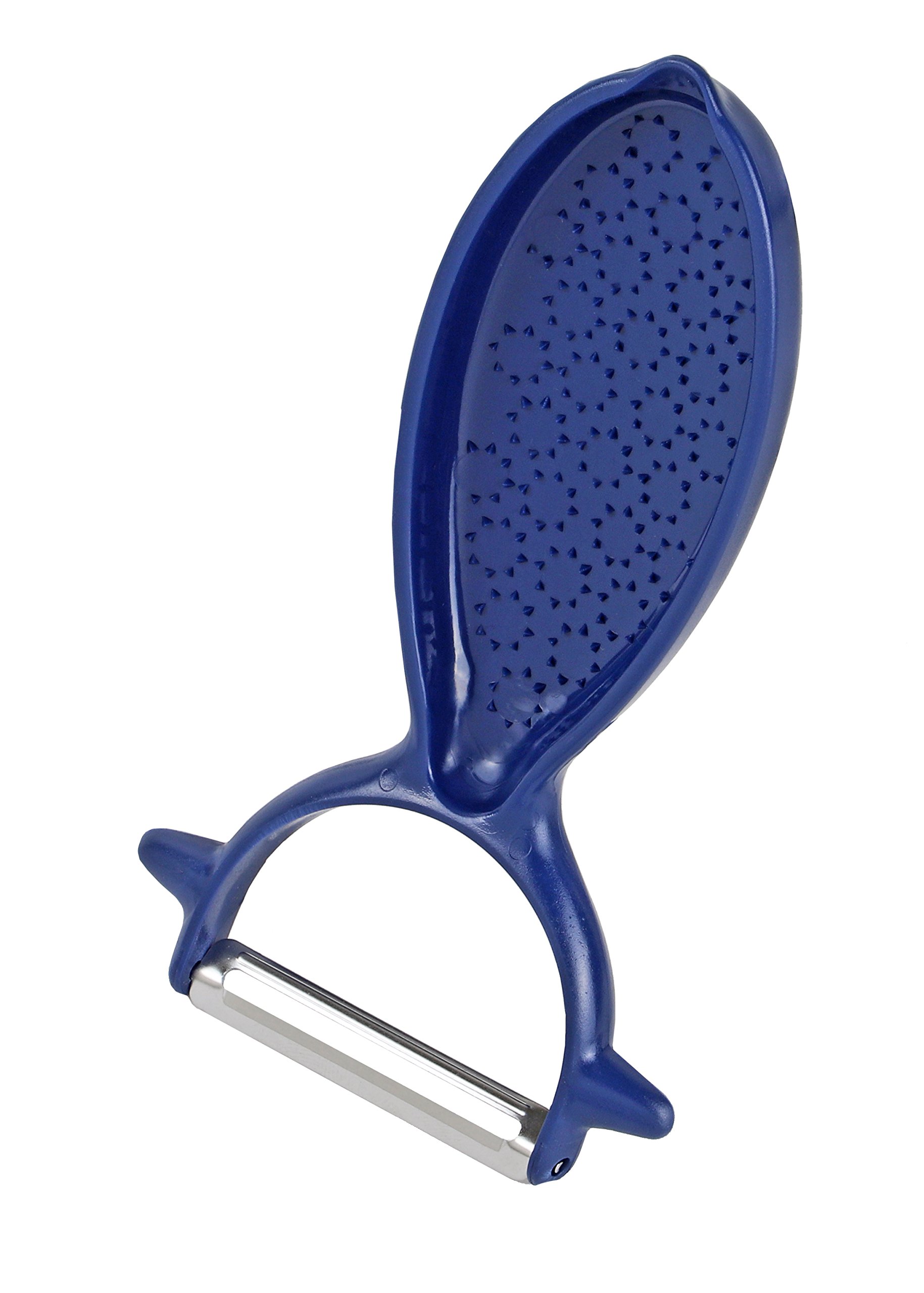 DELISH KITCHEN CC-1279 Pearl Metal Peeler, Peeler, Navy, 5.7 x 3.1 x 1.4 inches (14.5 x 8 x 3.5 cm), Fit Grater, Peeler