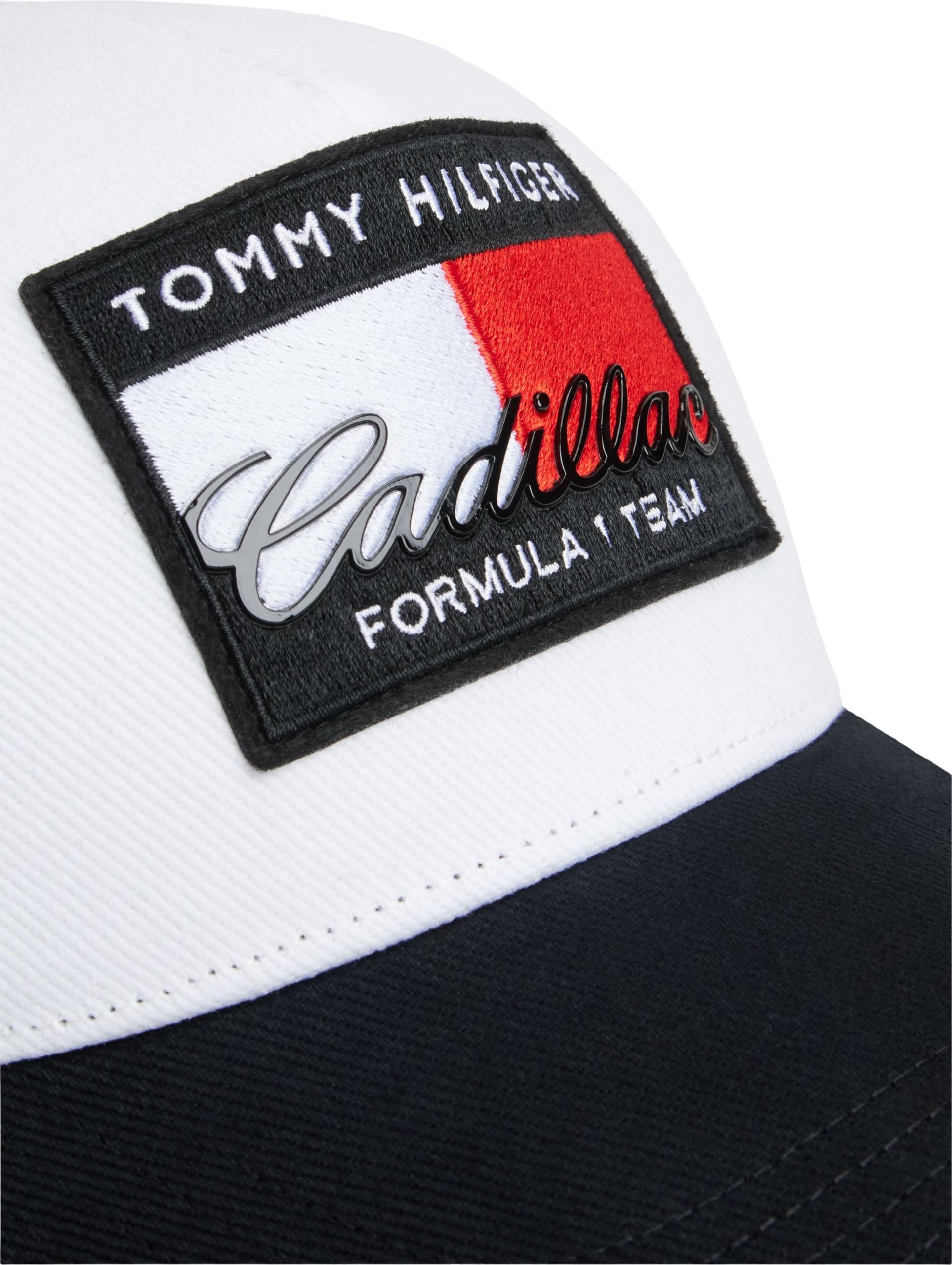 Tommy Hilfiger Jungen Cap TH X CF1 Flag Trucker Cap mit Branding, Schwarz (Black), S-M