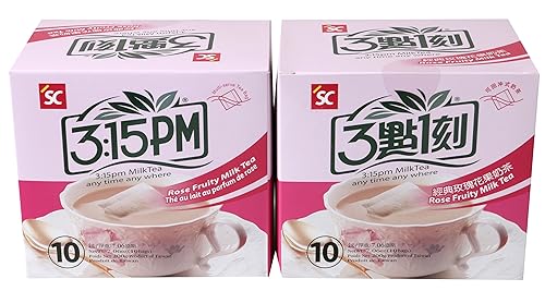 3:15pm - Té de leche con sabor a fruta rosa, 7.06 onzas - 10 bolsas (paquete de 2)