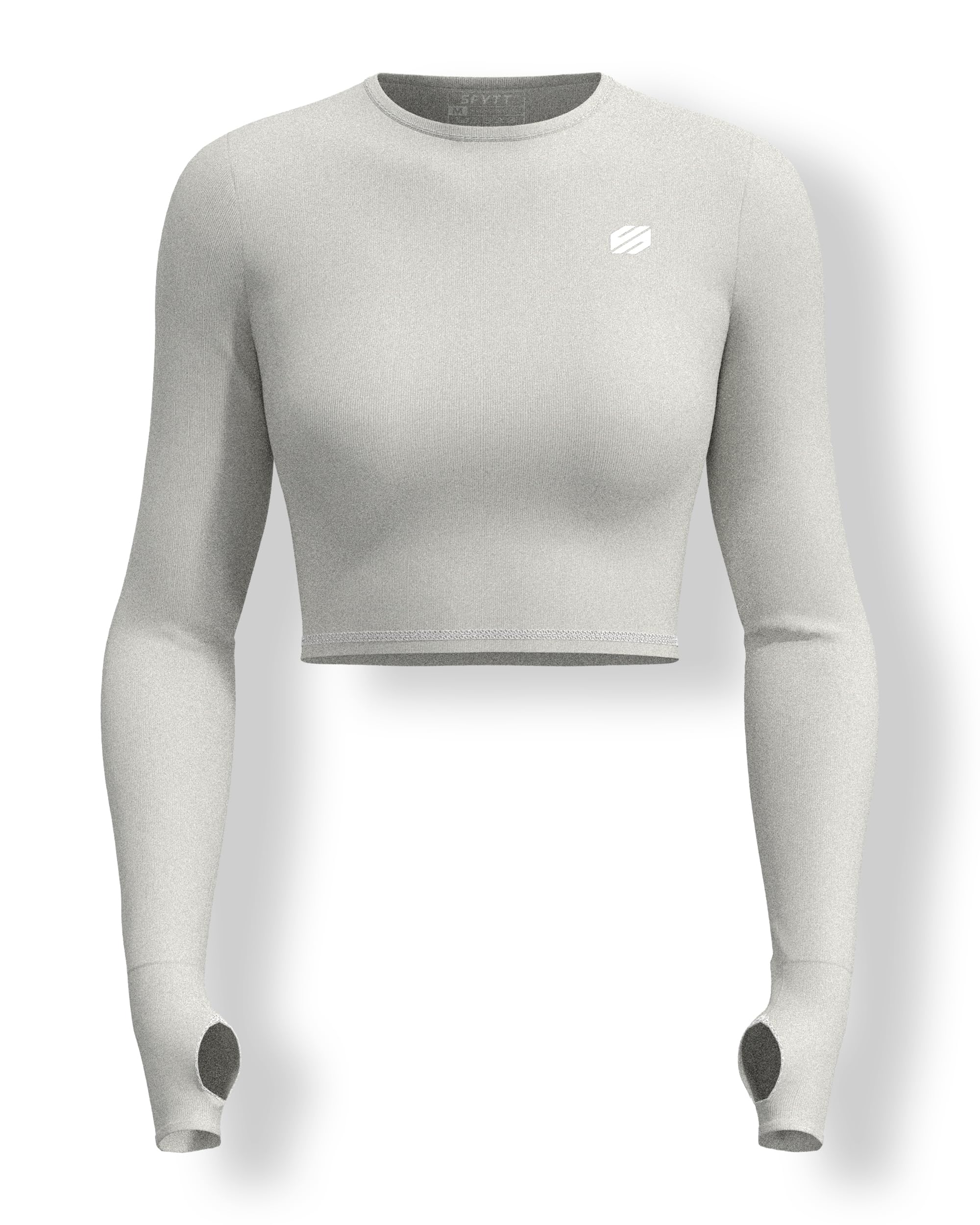 Sfytt Women Workout Crop Top Athletic Yoga Long Sleeve Fitness Tight Tee Gym Cropped Tank Tops