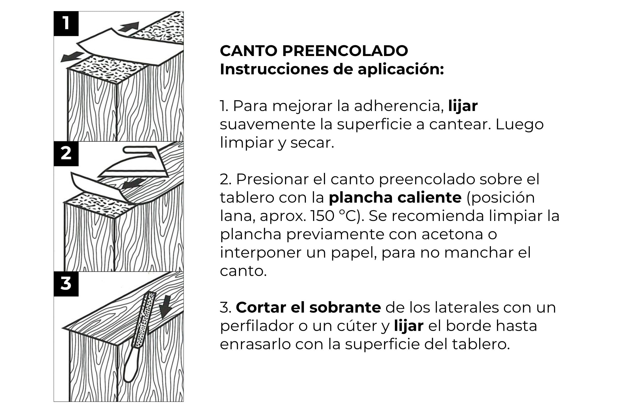 Canto Preencolado - Aplicación con plancha - Elaborado en Madera Natural - Diseño de Roble - 22mm x 20m - Para Tableros y Muebles - Fácil Aplicación - Fabricado en España