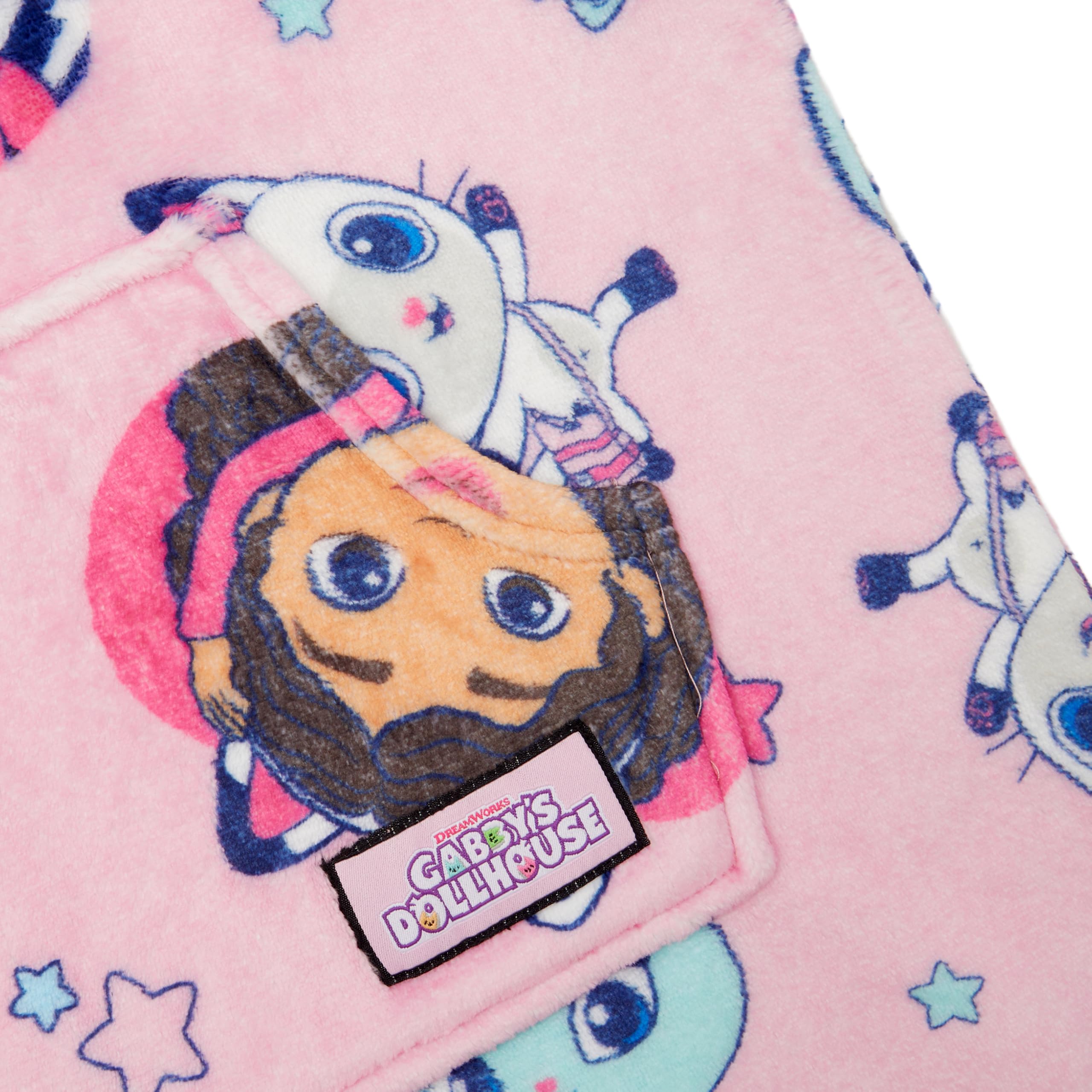 La casa de muñecas de Gabby Sudaderas con Capucha para Niña, Sudadera Batamanta Polar Oversize