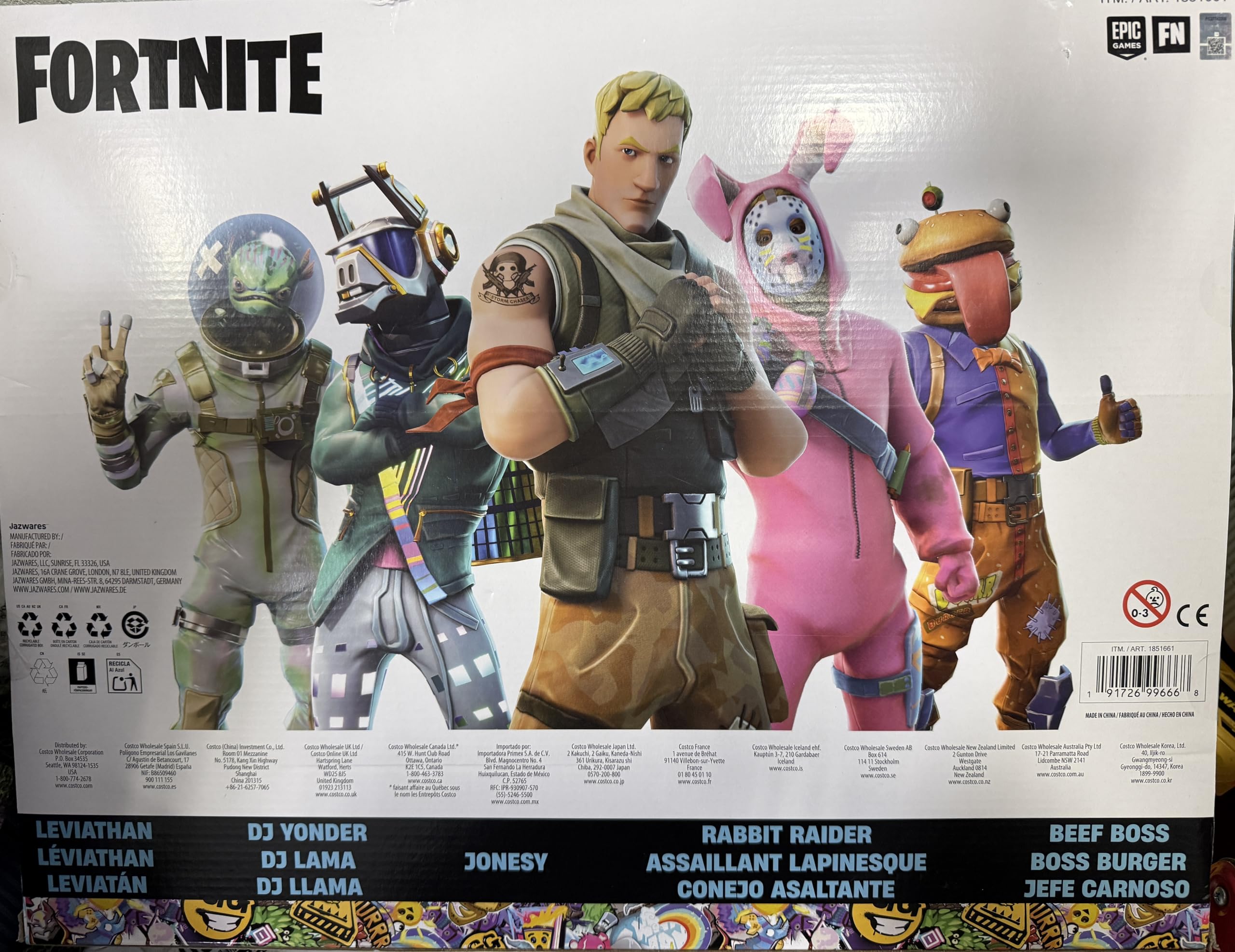 Amazon.com: Fortnite Action Figure 5-Pack Set with Virtual Items