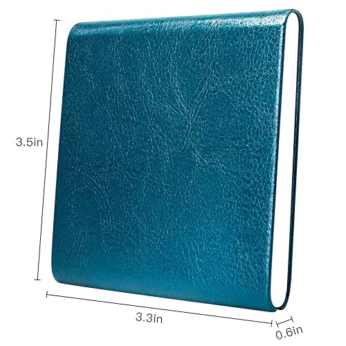 Miniatura 5 de Padike Caja de cigarrillos, caja de cigarrillos de cuero y acero inoxidable multi caso. (negro)