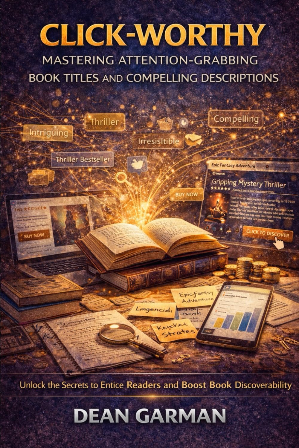Click-Worthy (Mastering Attention-Grabbing Book Titles and Compelling Descriptions): Unlock the Secrets to Entice Readers and Boost Book Discoverability