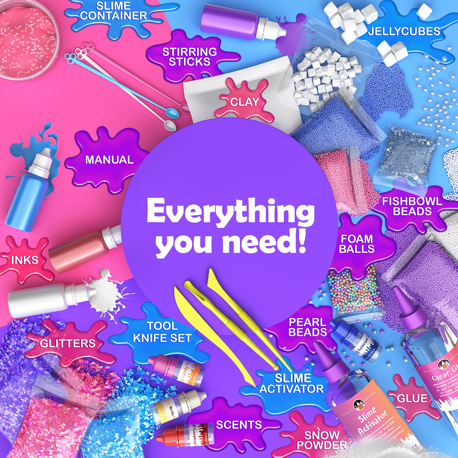 stationery slime kit