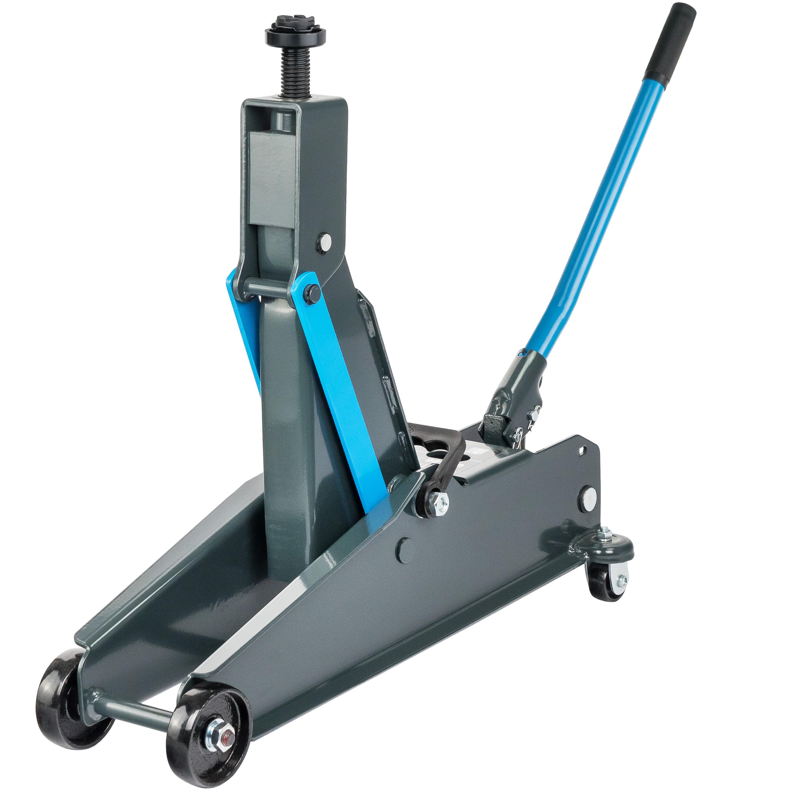 STIX Hydraulischer Wagenheber OLN-06 Rangierwagenheber 3 T | Hubhöhe 200–535 mm, 360° Rollen, 2x Gummiauflage, für SUV, Transporter, Geländewagen