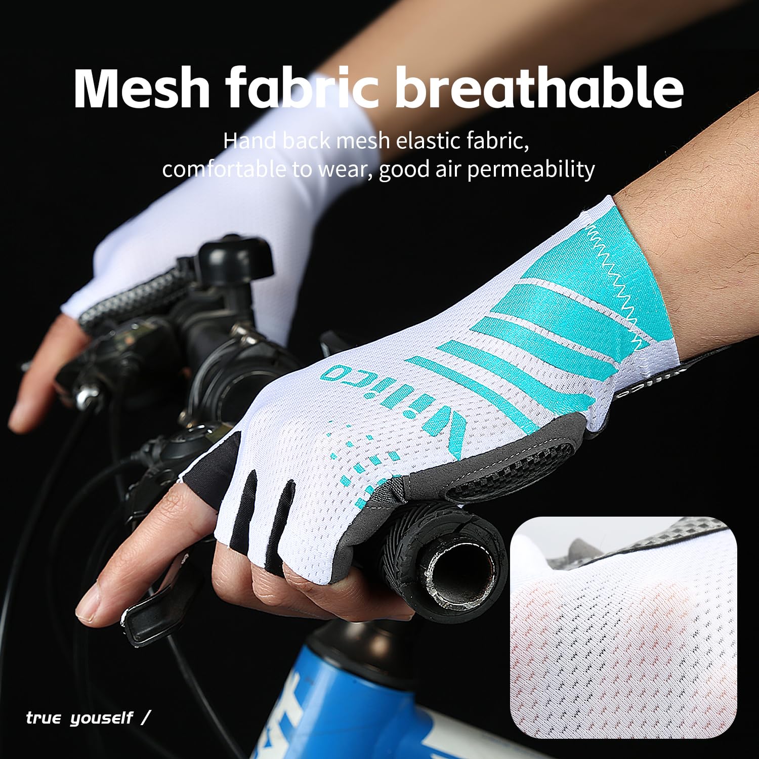Vilico Guantes para Bicicletas Antideslizantes Transpirables con Almohadillas Amortiguadoras