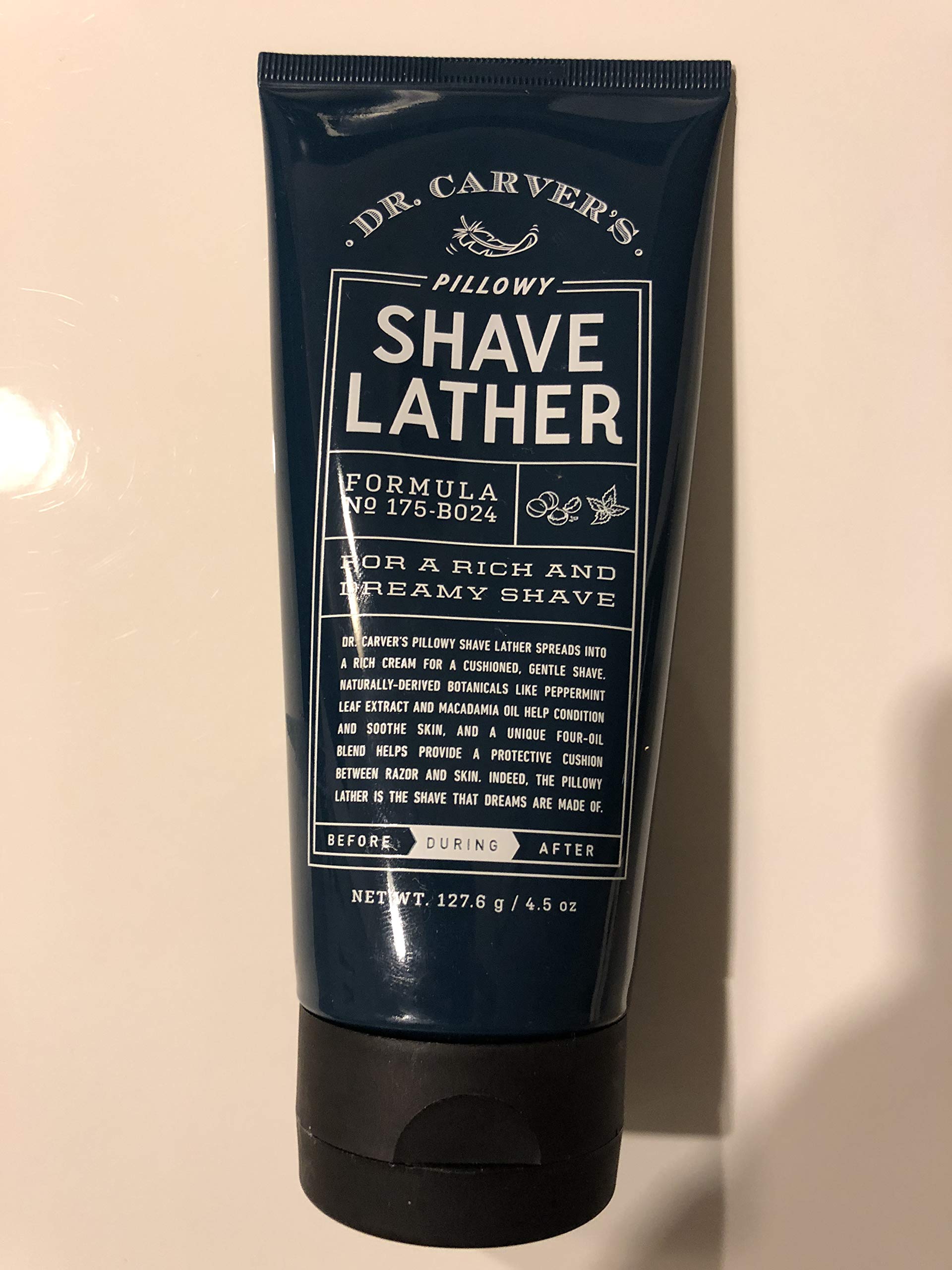 DR. CARVER'S PILLOWY SHAVE LATHER - 6 OZ.