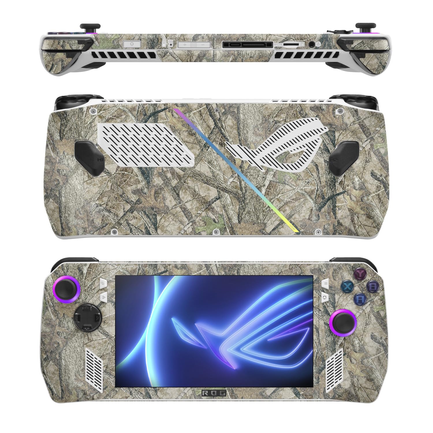 MightySkins Glossy Glitter Skin Compatible with Asus ROG Ally - HTC Fall | Protective, Durable High-Gloss Glitter Finish | Easy to Apply, Remove, and Change Styles