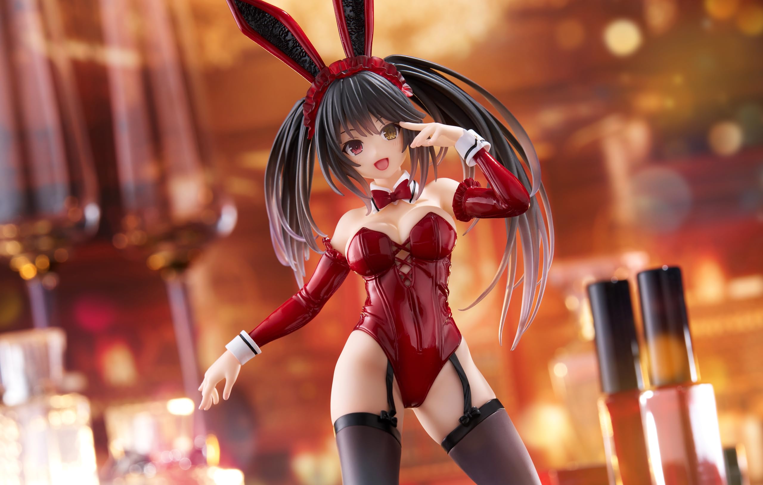 Date A Live V Statue de Bureau en PVC Figurine Mignonne Kurumi Tokisaki Bunny Ver. 13 cm