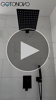 gotonovo Rainfall Bathroom Shower System Rain Shower Head