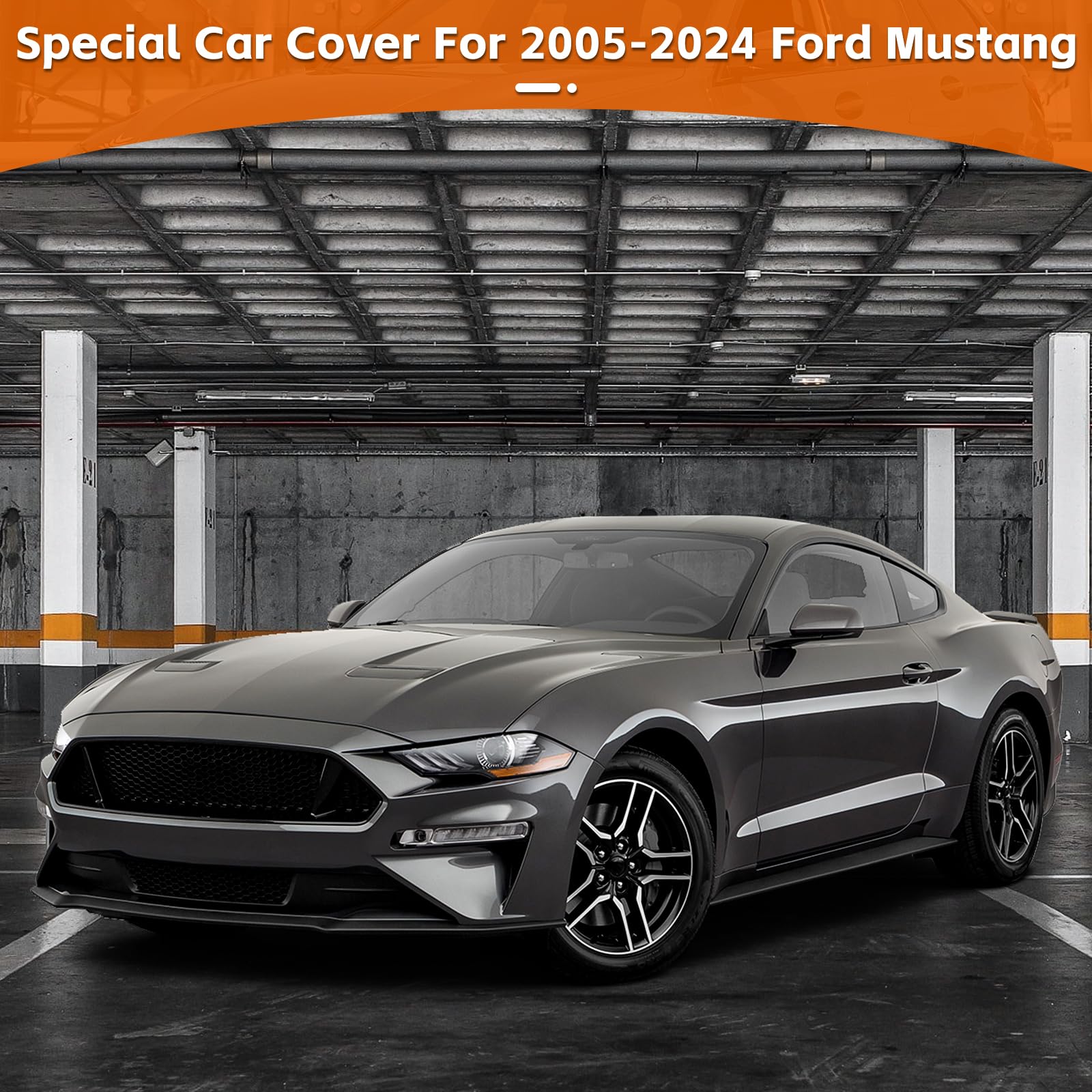 Housse de Voiture Intérieure pour Ford Mustang 2005-2026, Rouge Indoor Bâche de Voiture Respirante Tissu élastique, étanche à la poussière, Doublure Douce, Ajustement Serré
