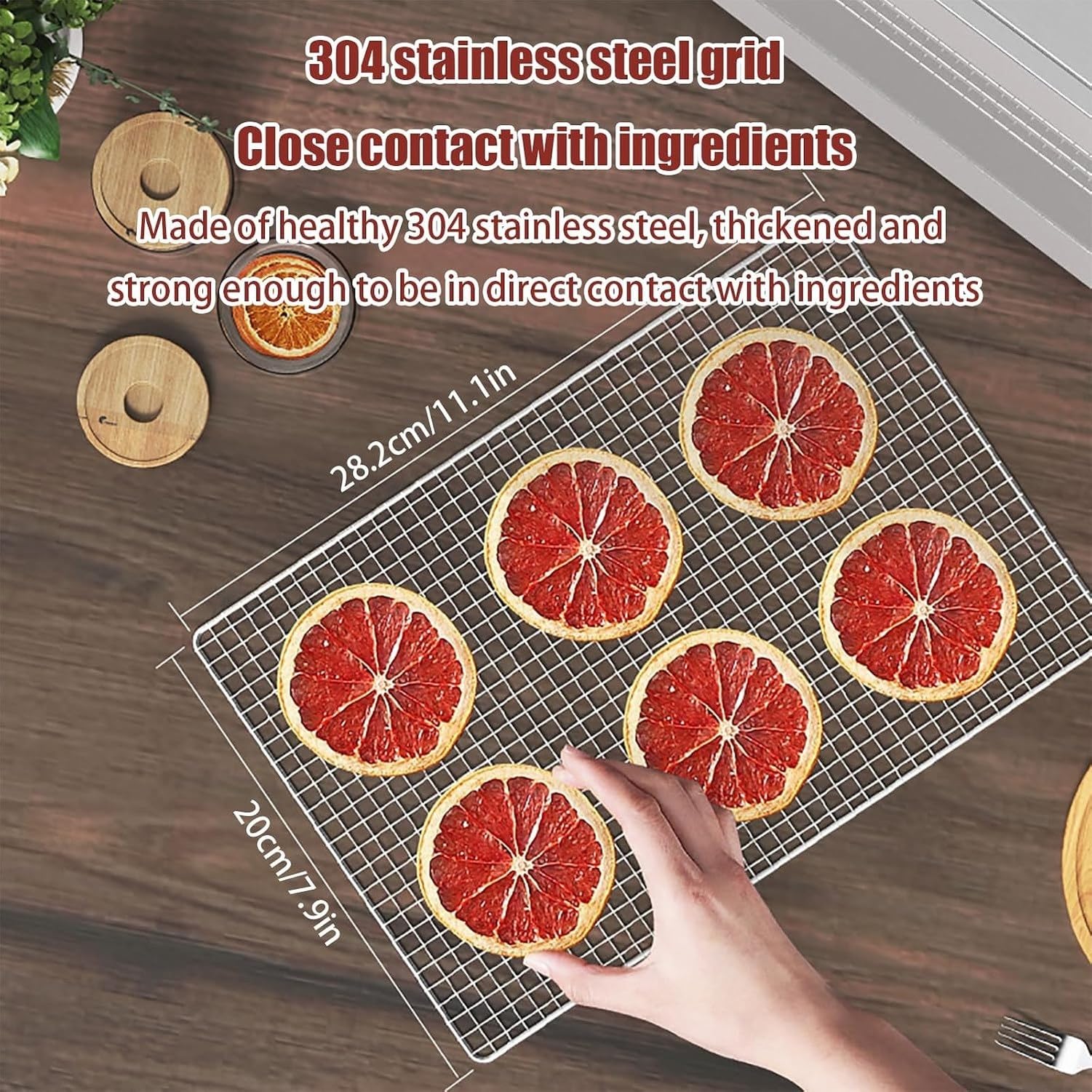 Disidratatore Alimentare 5 Vassoi Inox, Essiccatore Frutta 400W Termostato 30-90°C, 5 Ripiani Acciaio 304 per Carne, Verdura e Snack Sani