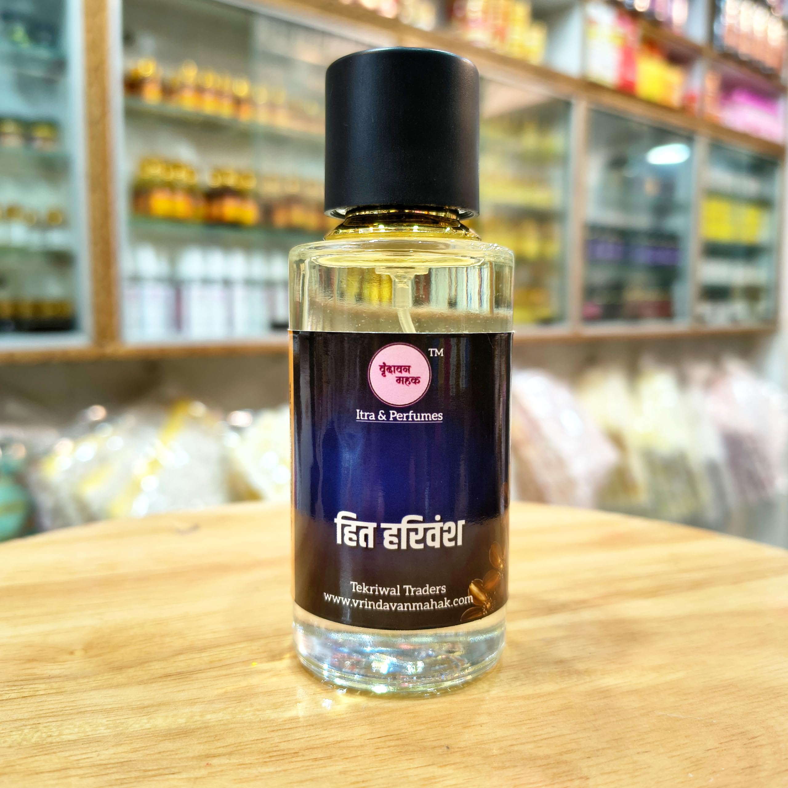 Vrindavan Mahak Hit Harivansh Perfume | Long Lasting Indian Perfume with Florals, White Musk & Soft Amber | Elegant Premium Eau de Parfum-image-3
