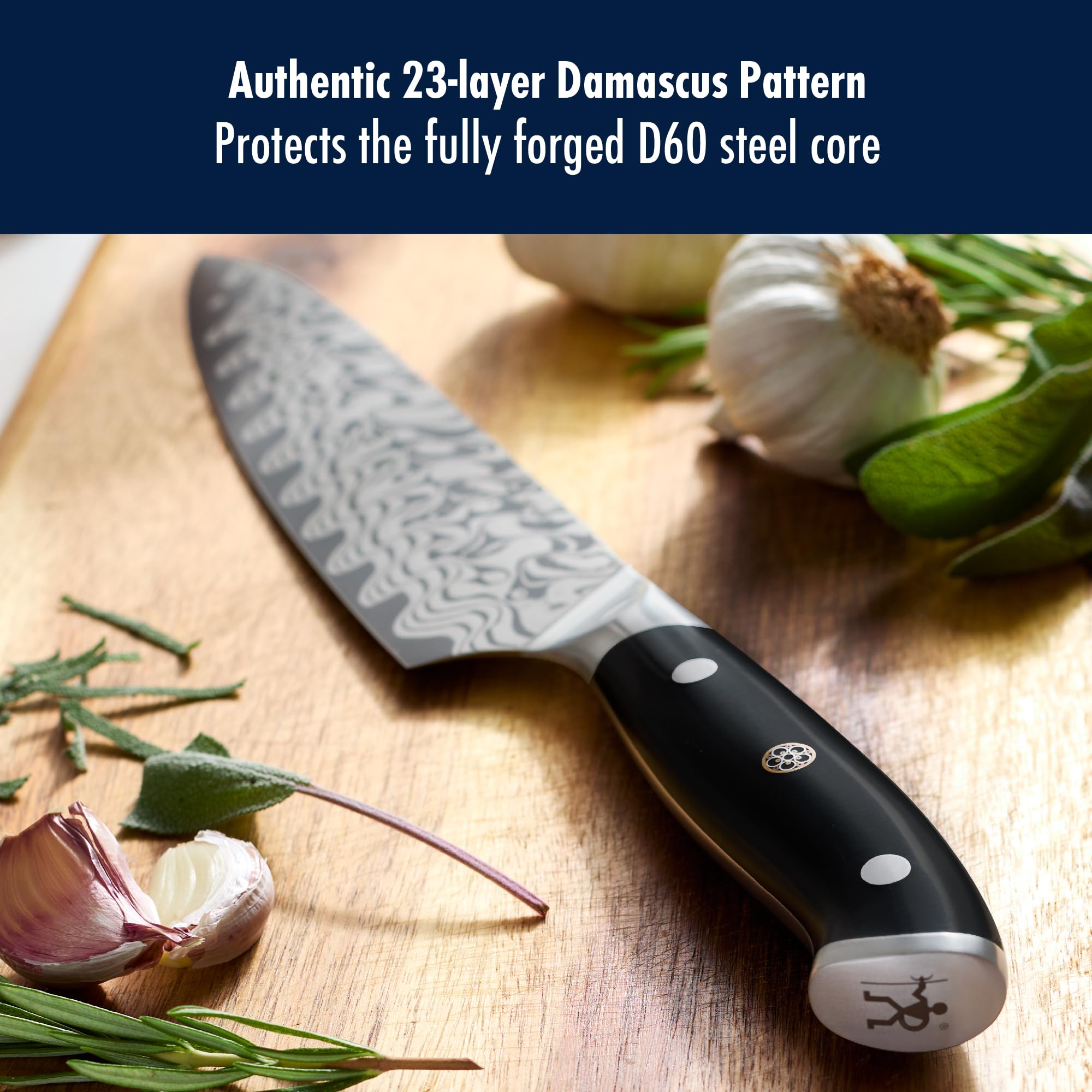 HENCKELS Compass Damascus 8-inch Damascus Chef's Knife — Amazon image 4