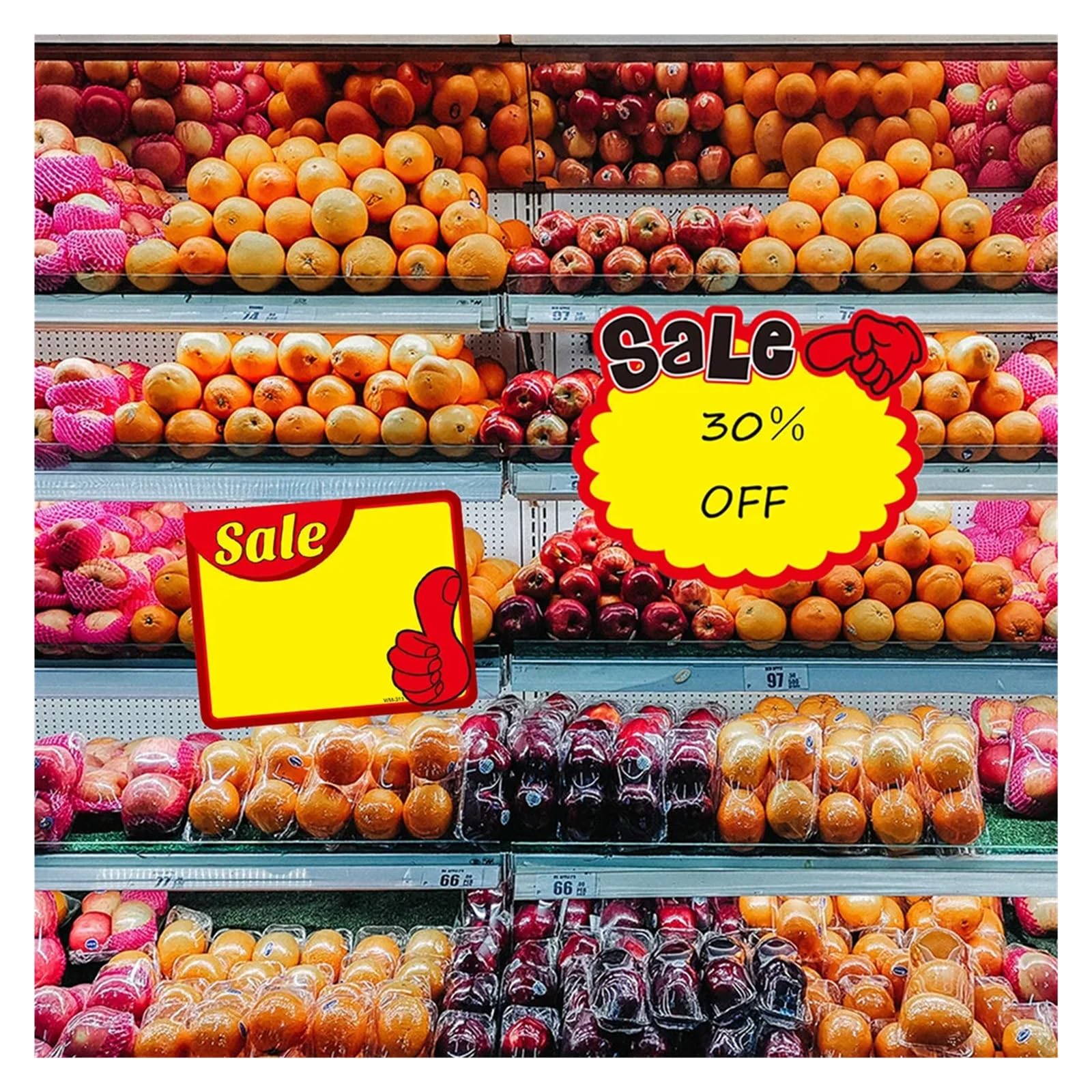 Preisschilder, 100 Stück, Preisetiketten, Markt-Schilder, Einzelhandel, Laden, Werbung, Verkaufsaufkleber, Warenzeichen