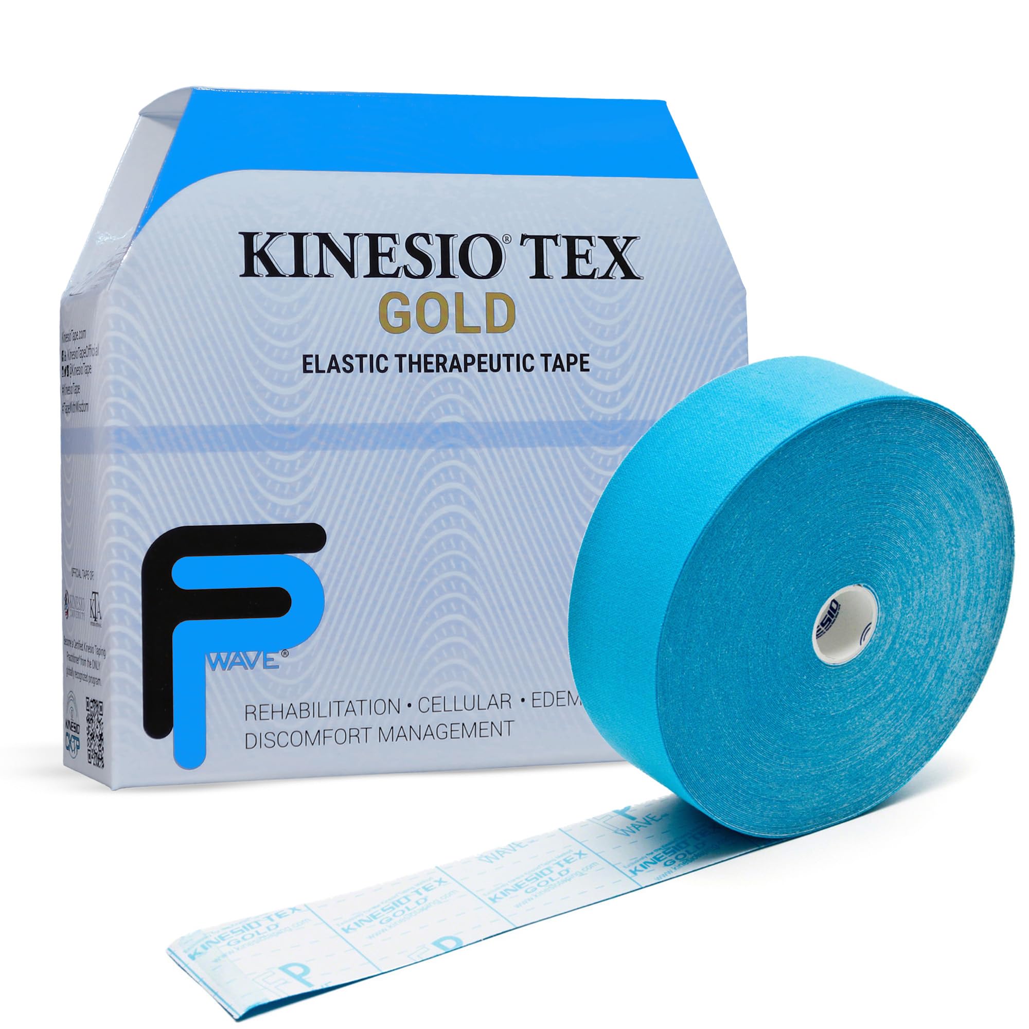 Patterson Medical - Nastro per chinesiologia, 5 cm x 31, 5 m, colore: blu/oro
