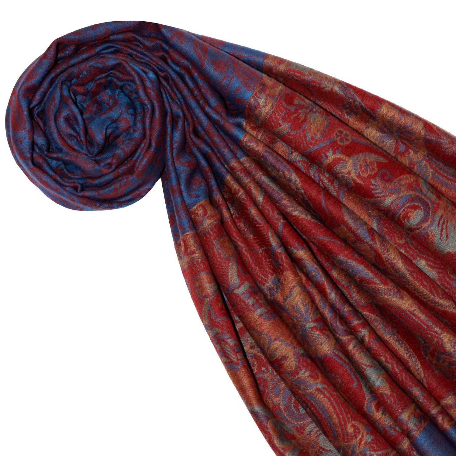 Lorenzo Cana Damski szalik kaszmirowy Pashmina 100% kaszmir żakardowy Paisley