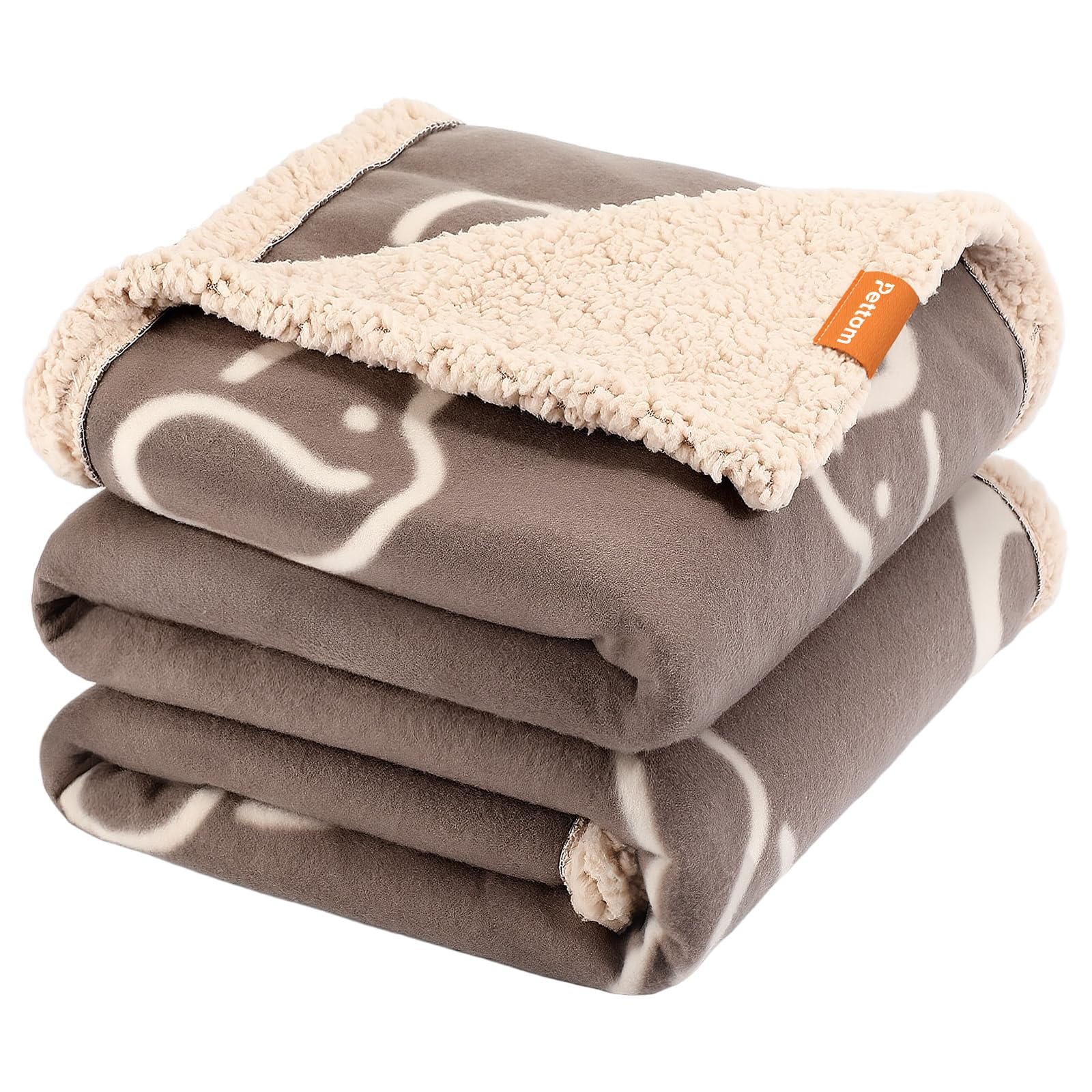 PETTOM Waterproof Dog Blanket 152x127cm, Reversible Dog Blankets Large Washable