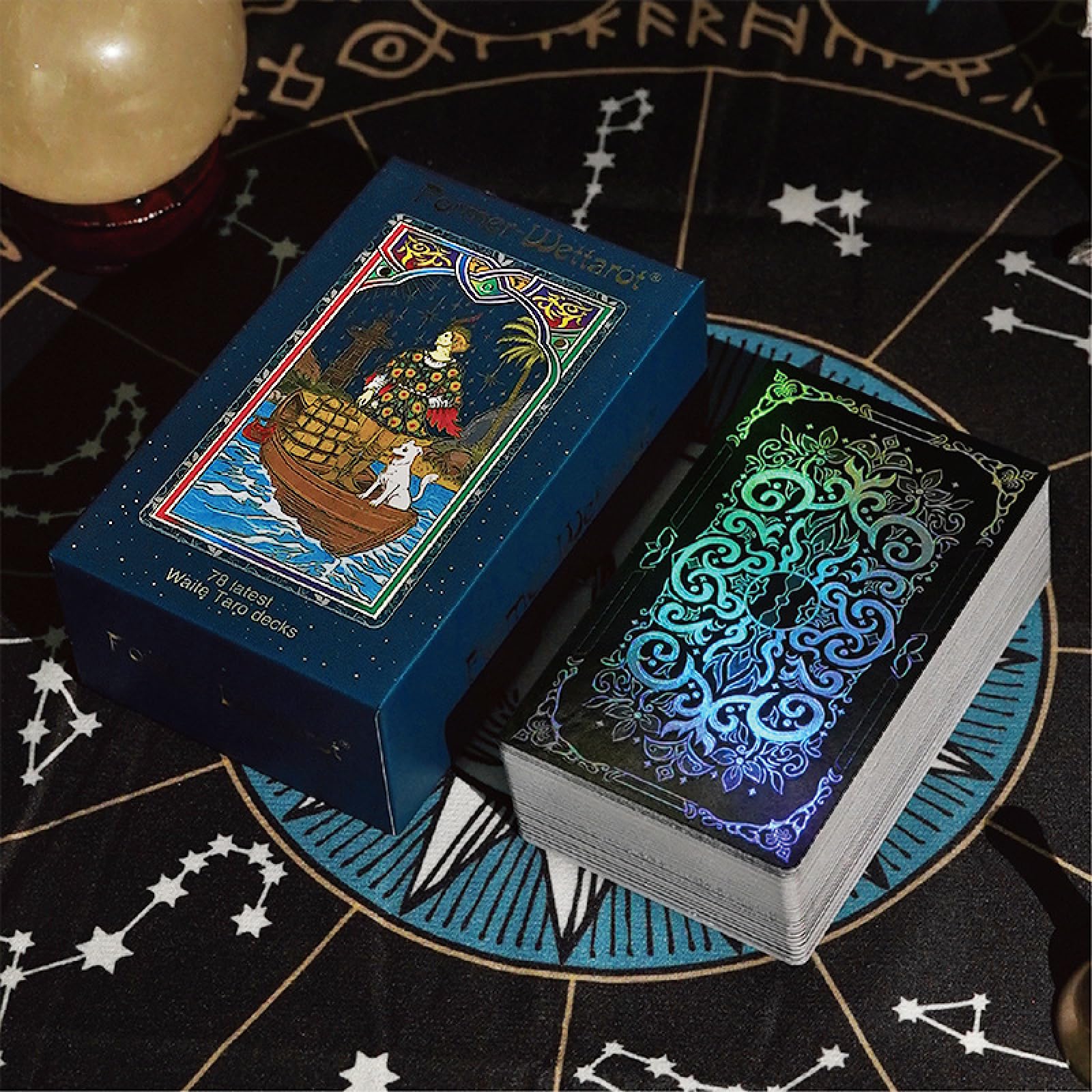 Jeu de cartes de tarot Waite Tarot - Cartes de tarot WITT - Convient aux débutants