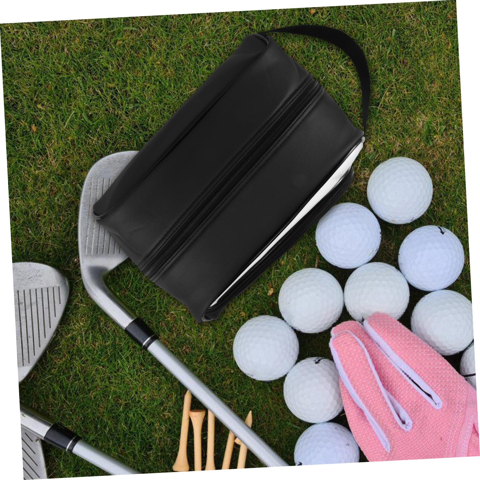 GALPADA Schuhbeutel für Reisen Wasserdichter Pu Schuhbeutel zur Aufbewahrung Schuhtasche für Koffer Tanzschuhbeutel Schuhorganizer für Golf und Sportarten Leicht Tragbar