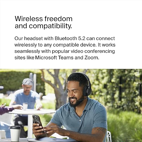 Miniatura 3 de Belkin SoundForm Adapt - Auriculares inalámbricos sobre la oreja, para trabajar, jugar, jugar y viajar con micrófono de pluma integrado, batería de