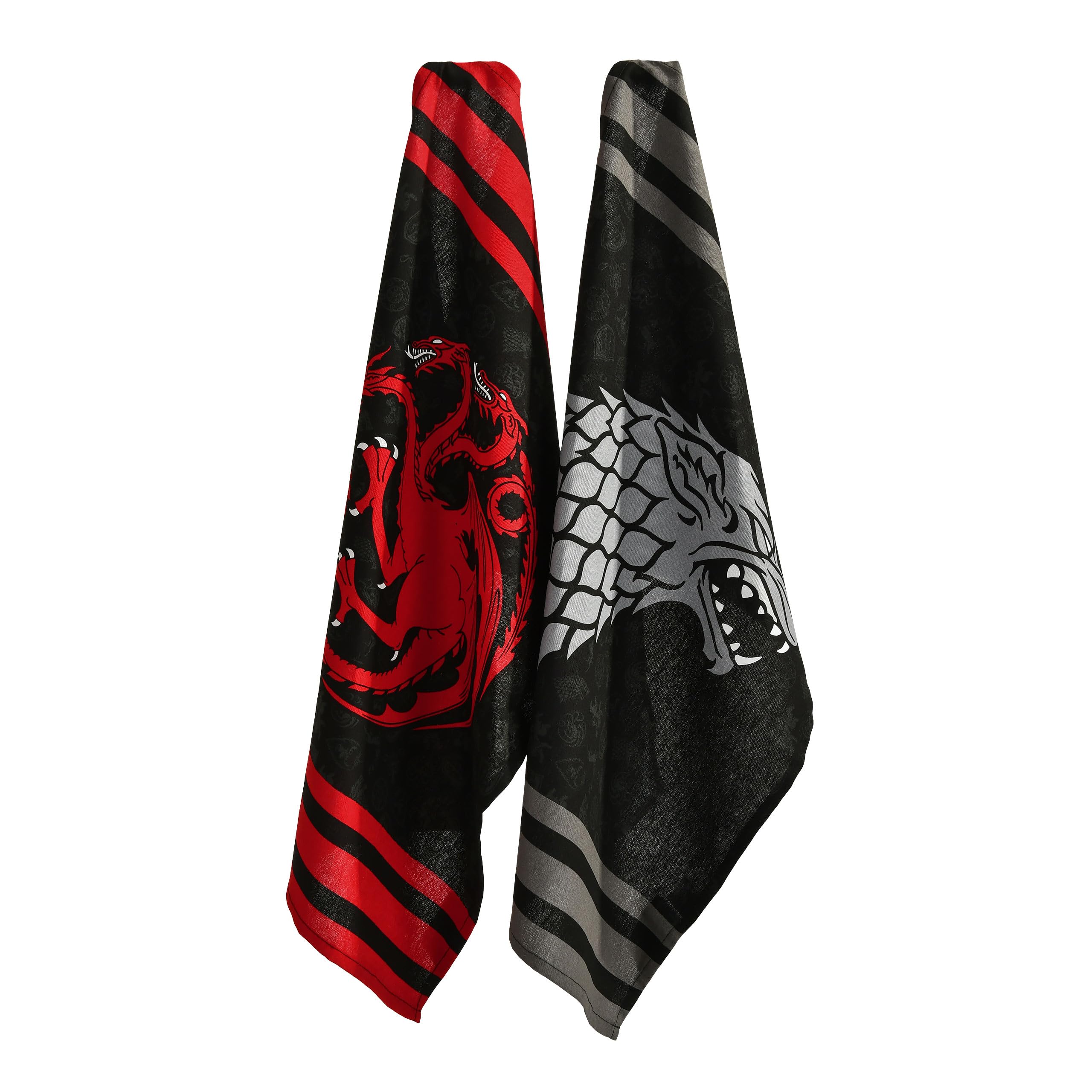 Set 2 Strofinacci Harry Potter - Cotone Assorbente Con Stemma Hogwarts E Mappa Del Malandro - Idea Regalo Per Fan