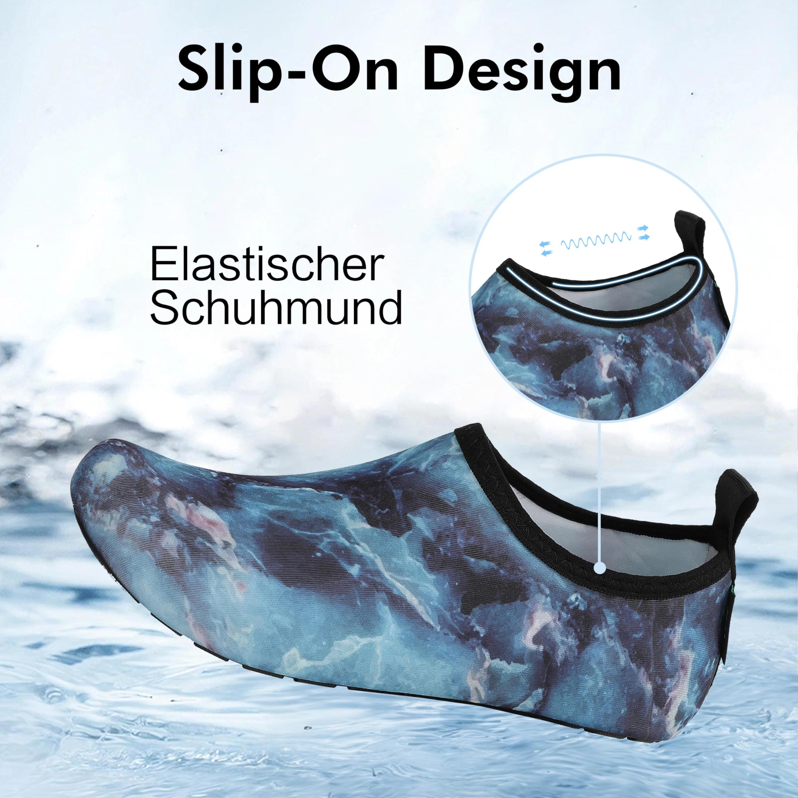 SAGUARO Scarpe da Scoglio Donna Uomo da Immersione Scarpette da Surf Water Shoes Barefoot per Bagno Spiaggia Mare Snorkel Yoga