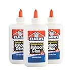 Elmer's Liquid School Glue, White, Washable, 7.625 Ounces, 3 Count Slime Kit