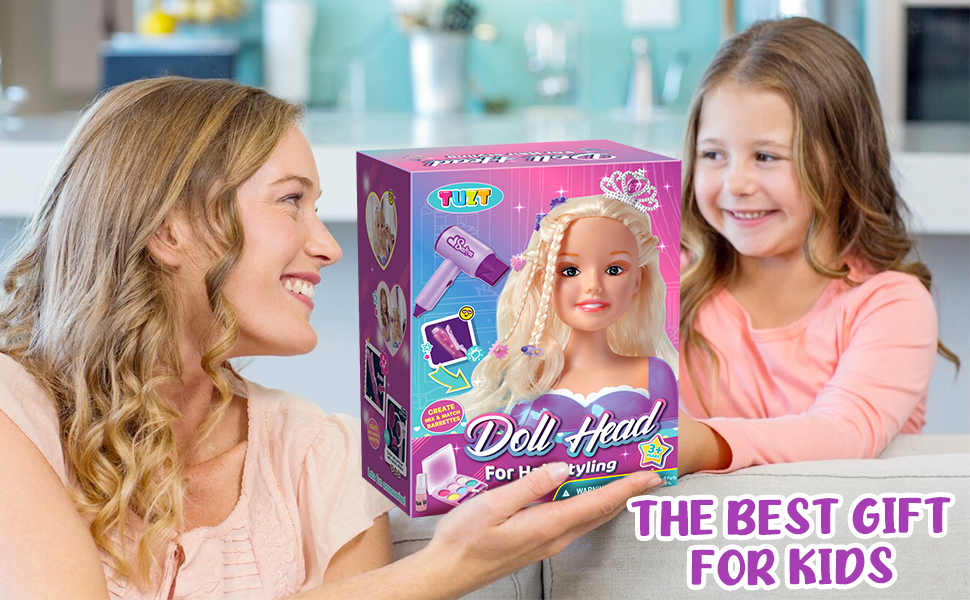 Amazon.com: TUZT Doll Head for Hair Styling Kids, Hair Salon Toys