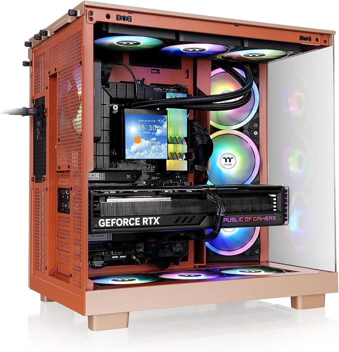 Gabinete Thermaltake View 380 XL TG ARGB Gravel Sand miniatura 4