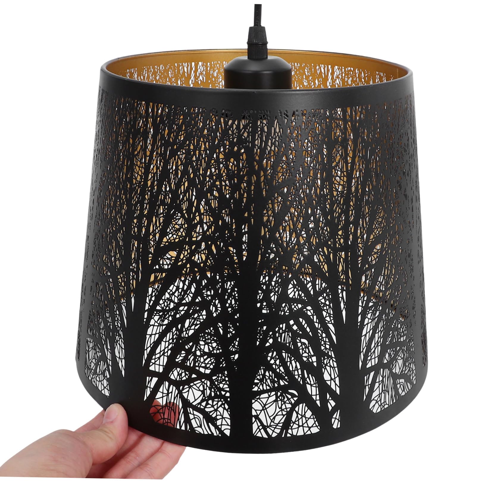 SHINEOFI Pantalla De Hierro Decorativa Hueca Para Lámpara Reemplazo De Pantallas De Metal Compatible Lámparas Colgantes y Apliques