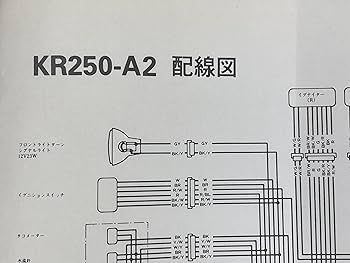 Amazon.co.jp: KR250S サービスマニュアル 1版補足版 配線図