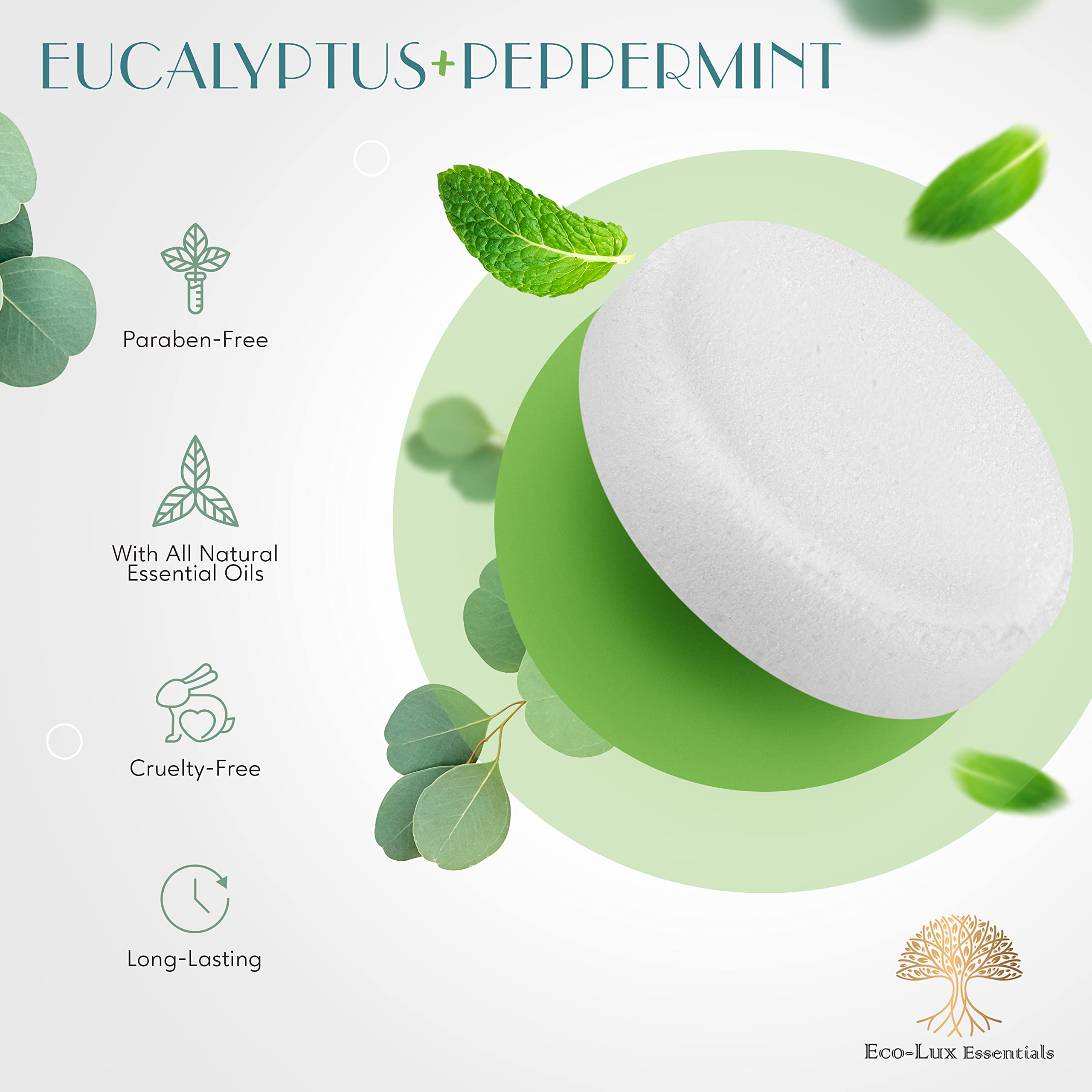 Vaporizadores de ducha de lujo, bombas de ducha, paquete de 18 aceites esenciales de eucalipto y menta para aromaterapia, mentol, regalos únicos para mujeres y hombres