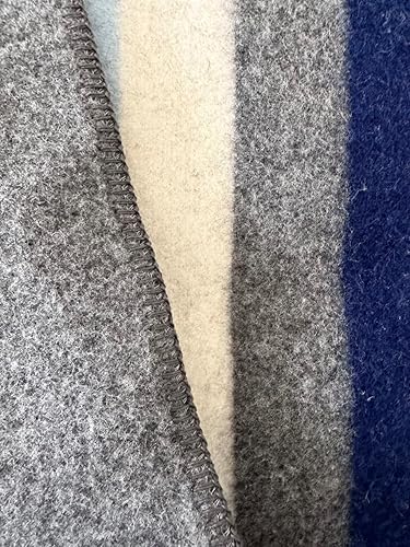 Miniatura 7 de Woolino Manta de lana de alta calidad, lana virgen australiana pura y suave, peso medio, lavable, ideal para camping, senderismo, eventos al aire