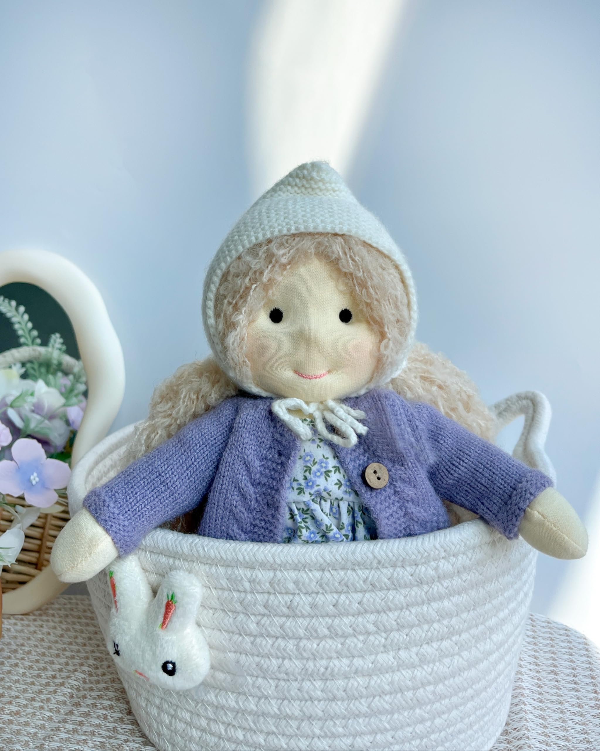 Amazon.com: BlissfulPixie Handmade Waldorf Doll- Bunny 12