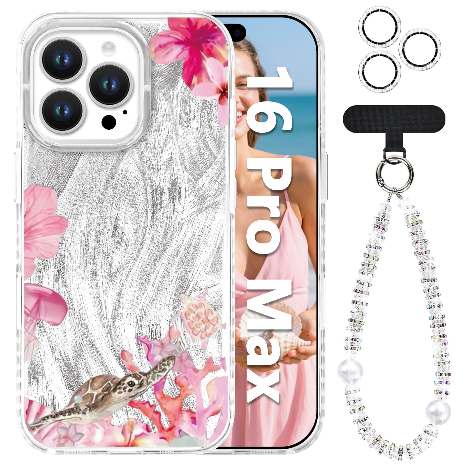 Coque antichoc iPhone 16 Pro Max avec couvre-objectif utile - 8