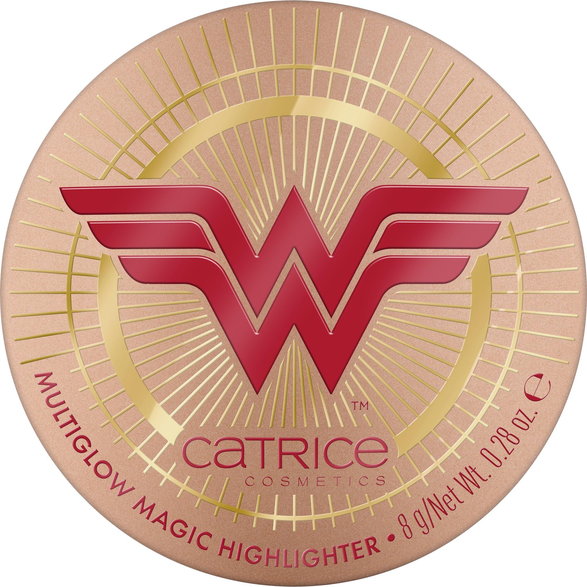 Catrice Rozświetlacz Wonder Woman Multiglow Magic, natychmiastowy wynik, błyszczący, świetlisty, mieniący się (8g)