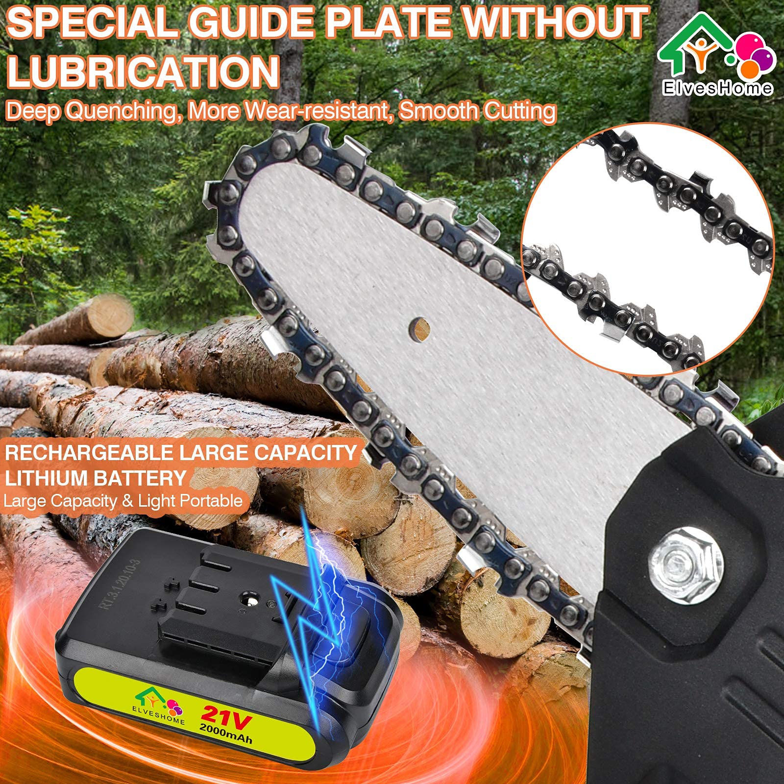 Buy Mini Chainsaw, Electric Saw Battery Chainsaw, Mini Cordless