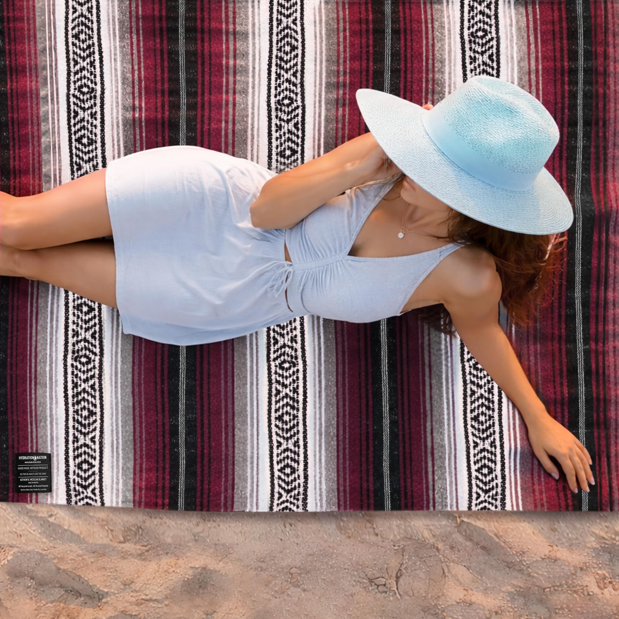 Amazon.co.jp: メキシカンブランケット (本物のハンドメイドファルサ