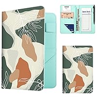 Vista 9 de Libretas para Camareras, de Cuero PU Rosa Lindo Libreta para Camarera con 1 Bolsillo con Cremallera para Dinero, Libreta para Servidores con 9 Za.