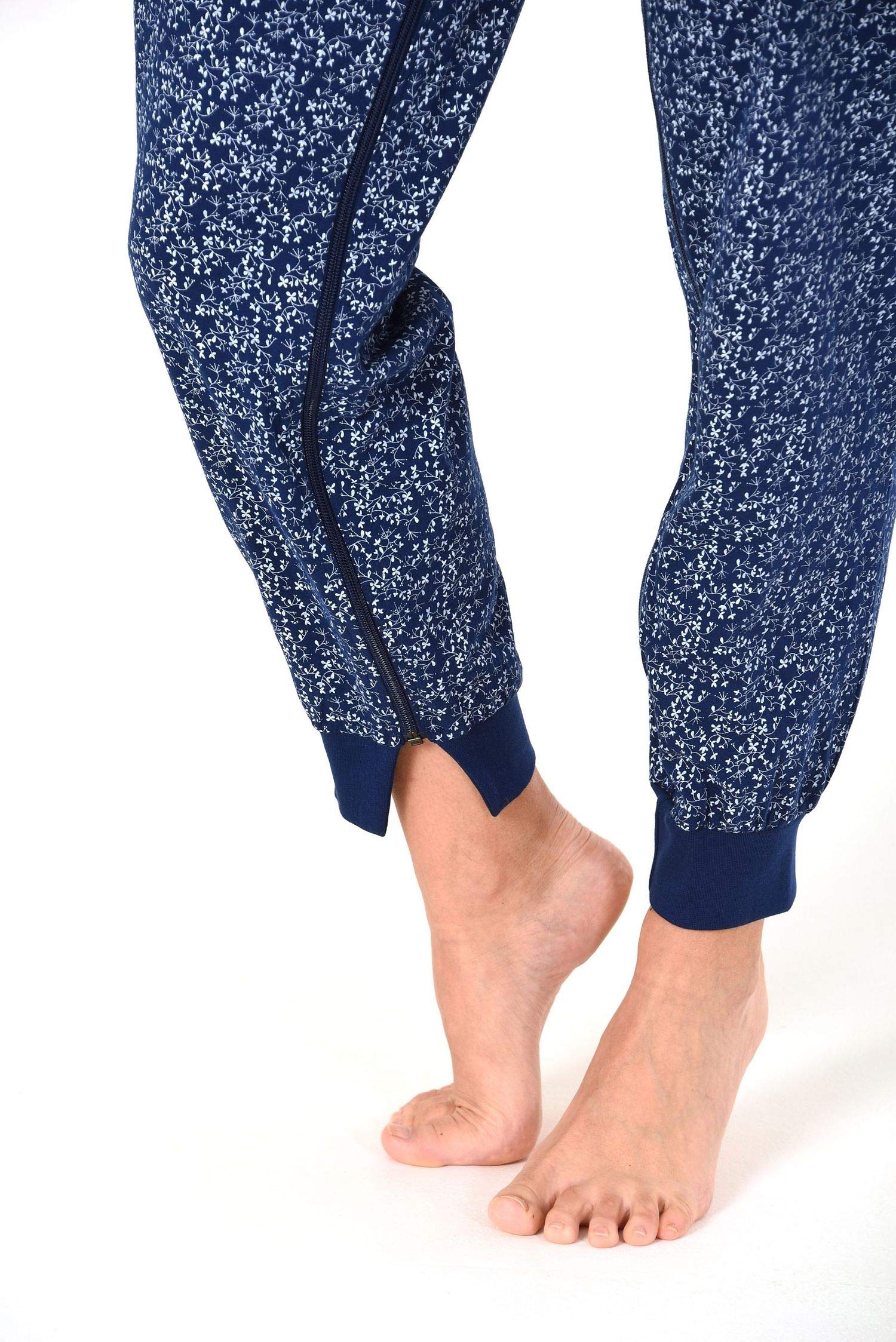 Normann Care Damen Pflegeoverall Langarm mit Reissverschluss am Rücken und am Bein 181 270 90 881