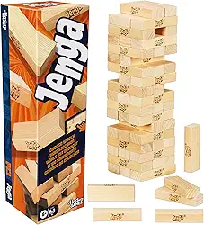 Jogo Jenga oficial da Hasbro Games com dado digital